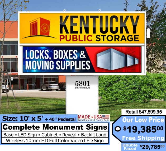 10x5 Monument LED Sign